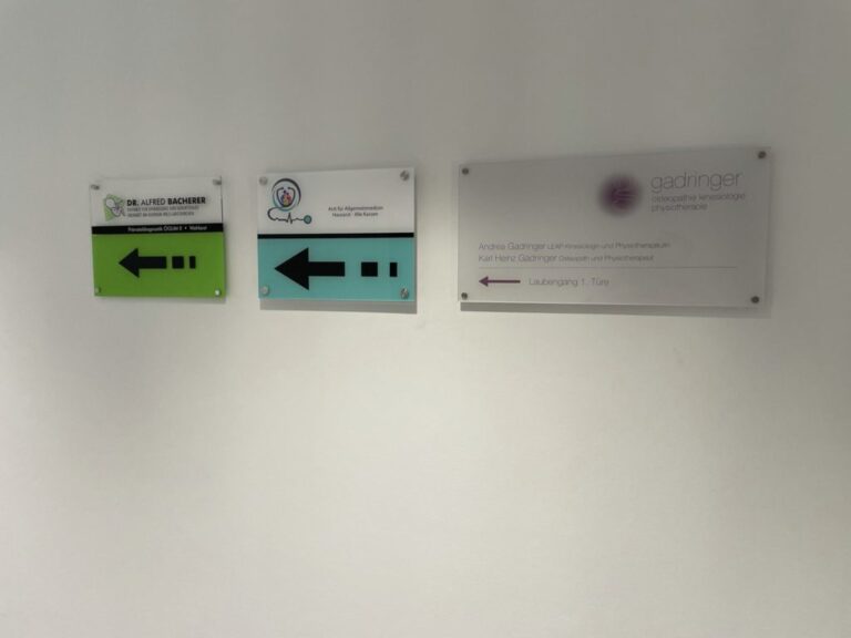Beschriftung – Beschilderung 3