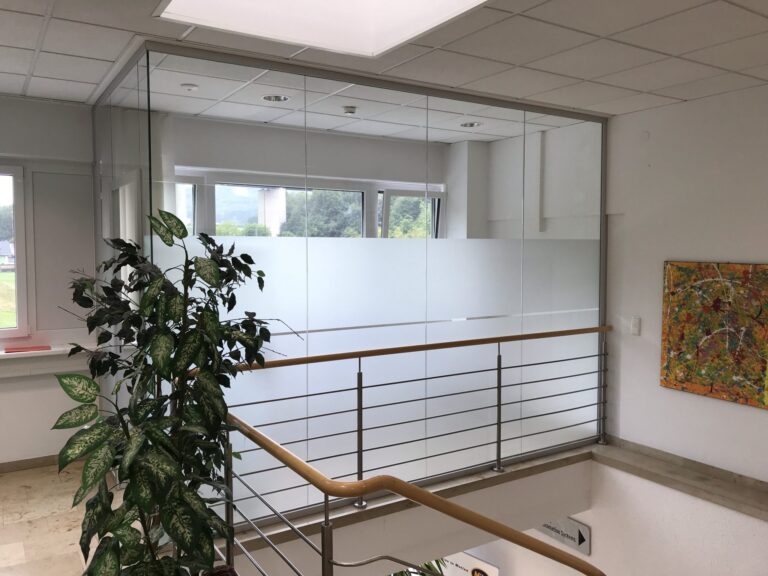 Milchglasfolie Büro Pinsdorf 1