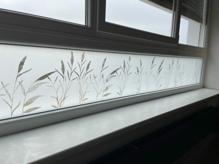 Sichtschutzfolie Büro Beschriftung 00005