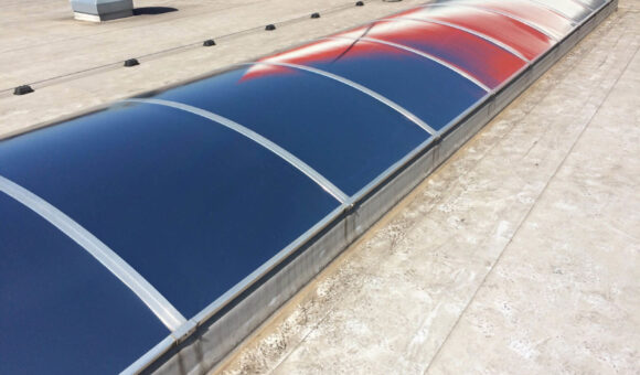 Sonnenschutzfolie Hallendach 1